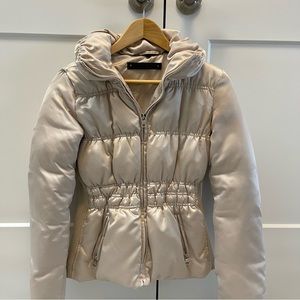 Steve Madden Beige Puffer Coat S